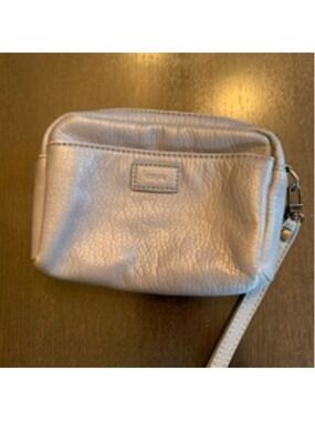 Colab vegan Blue Gray Small Wristlet